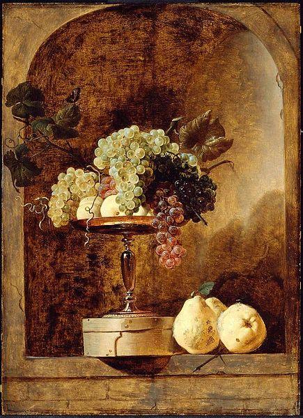 Frans Snyders Grapes Peaches and Quinces in a Niche